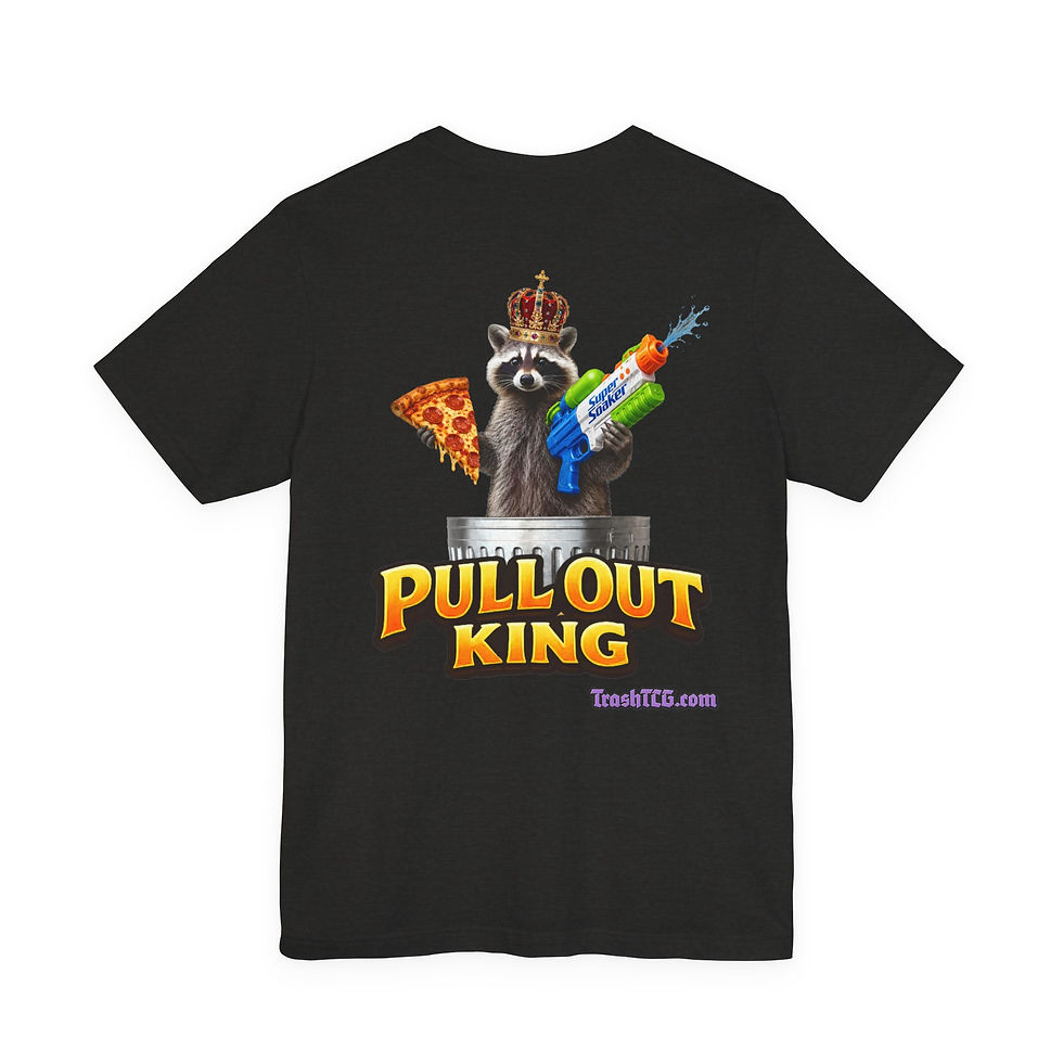 Thumbnail:  Pull Out King Graphic Tee (Raccoon with Pizza & Water Gun)