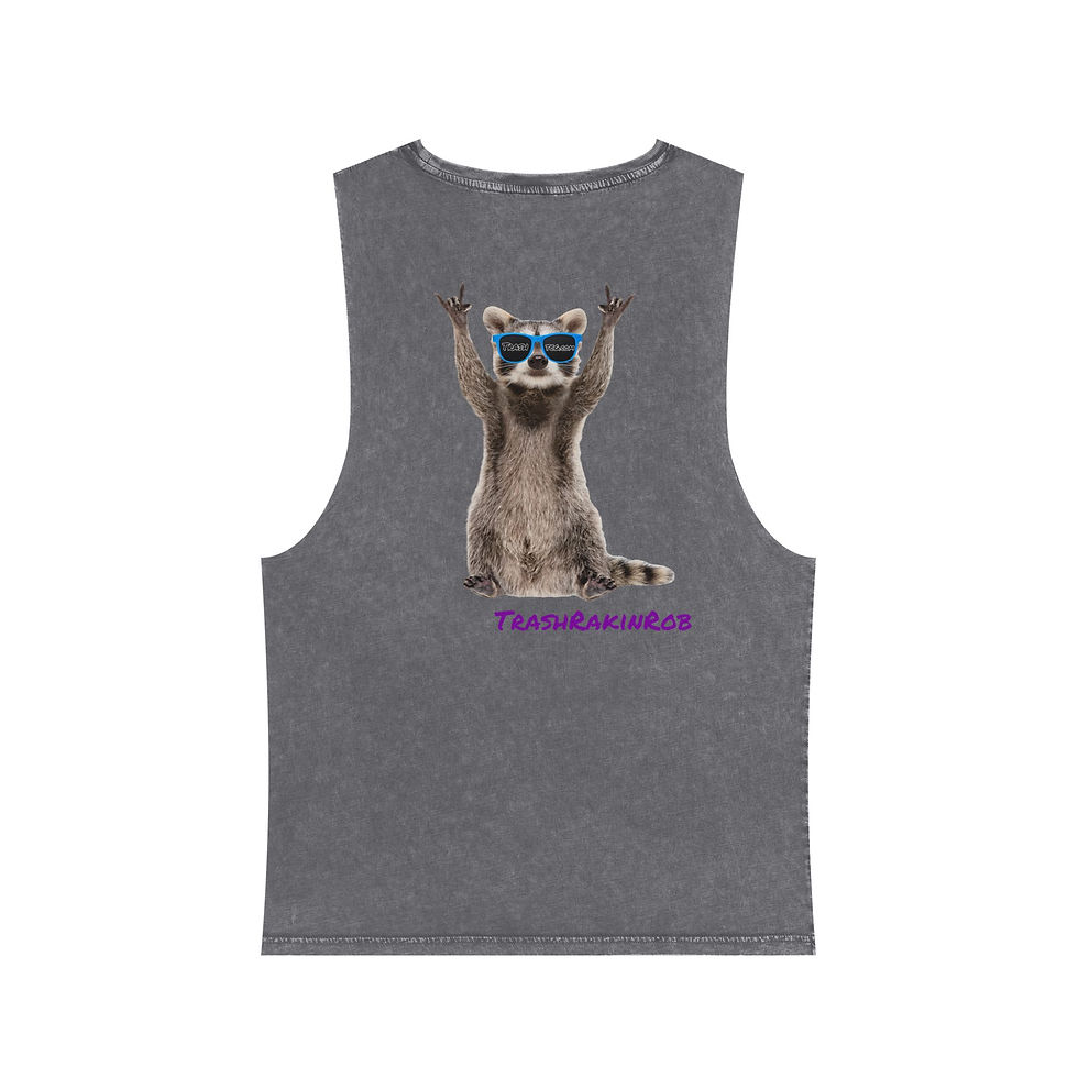Thumbnail: Unisex Party Animal Stonewash Tank Top | Cool Casual Wear 