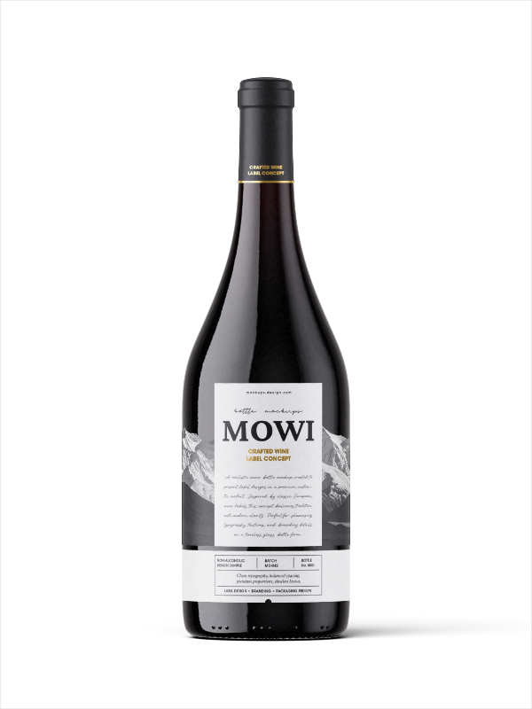 Neró wine bottle