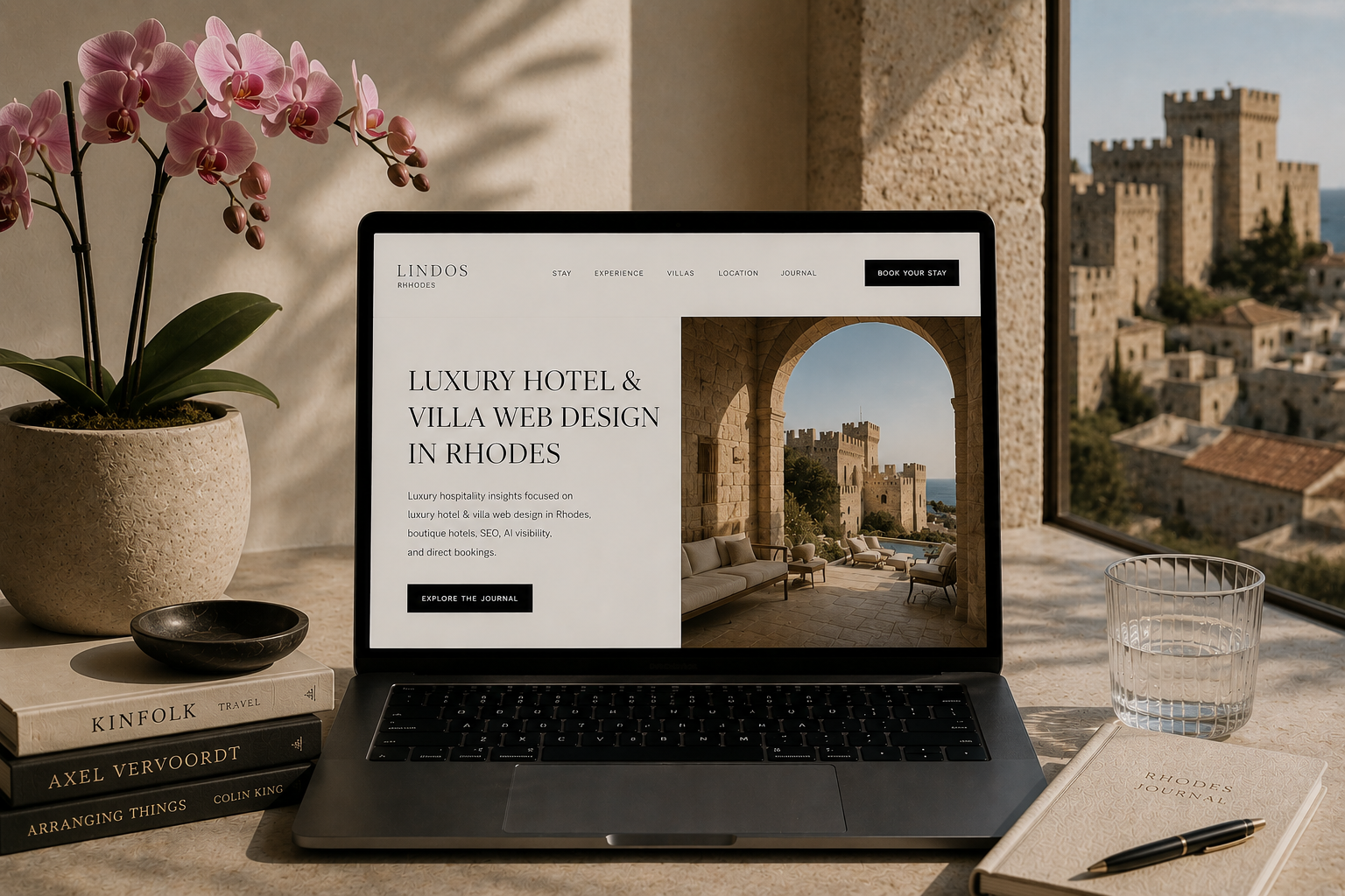 Webdesign für Luxushotels und Villen auf Rhodos