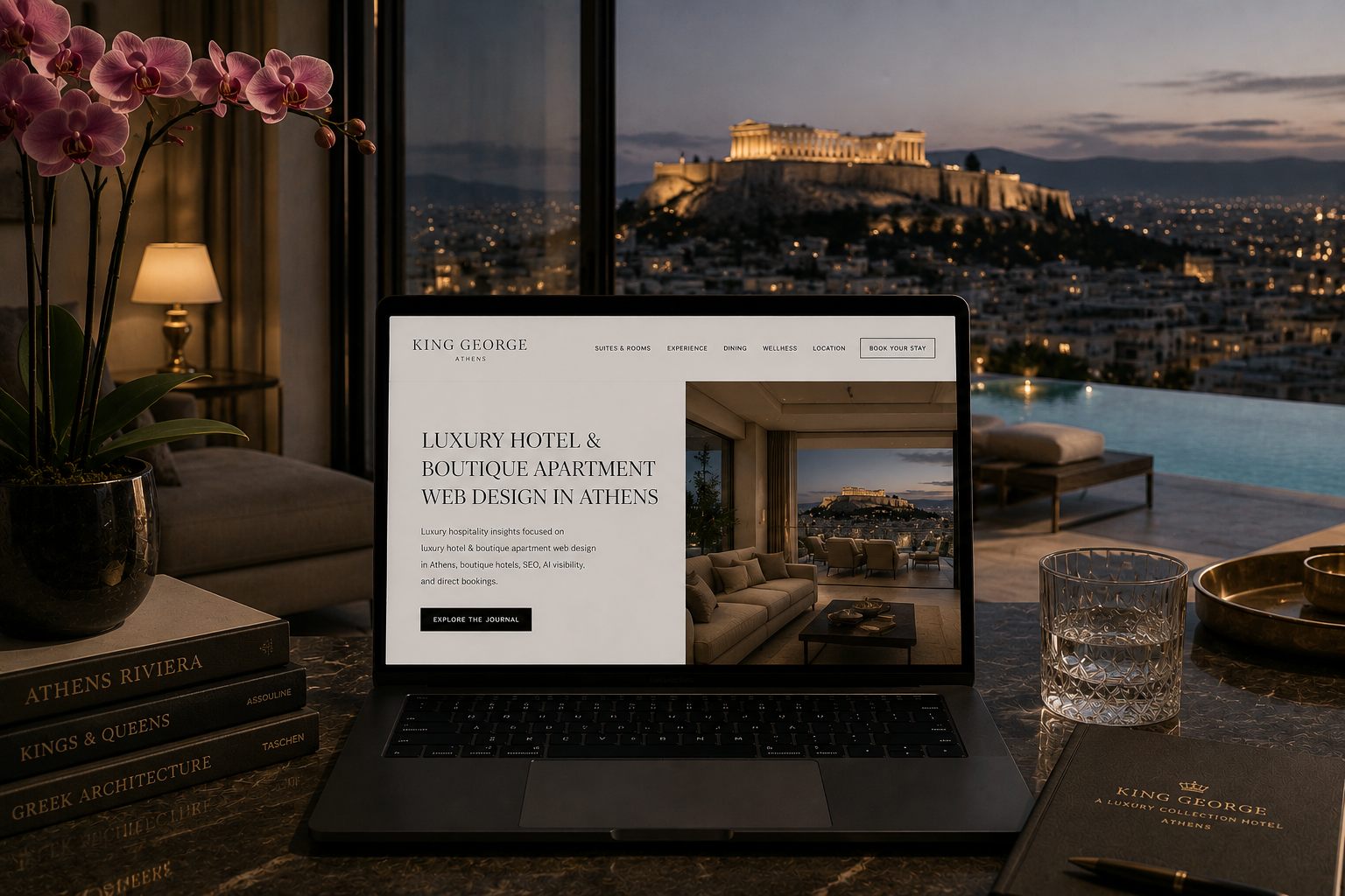 Webdesign für Luxushotels und Boutique-Apartments in Athen