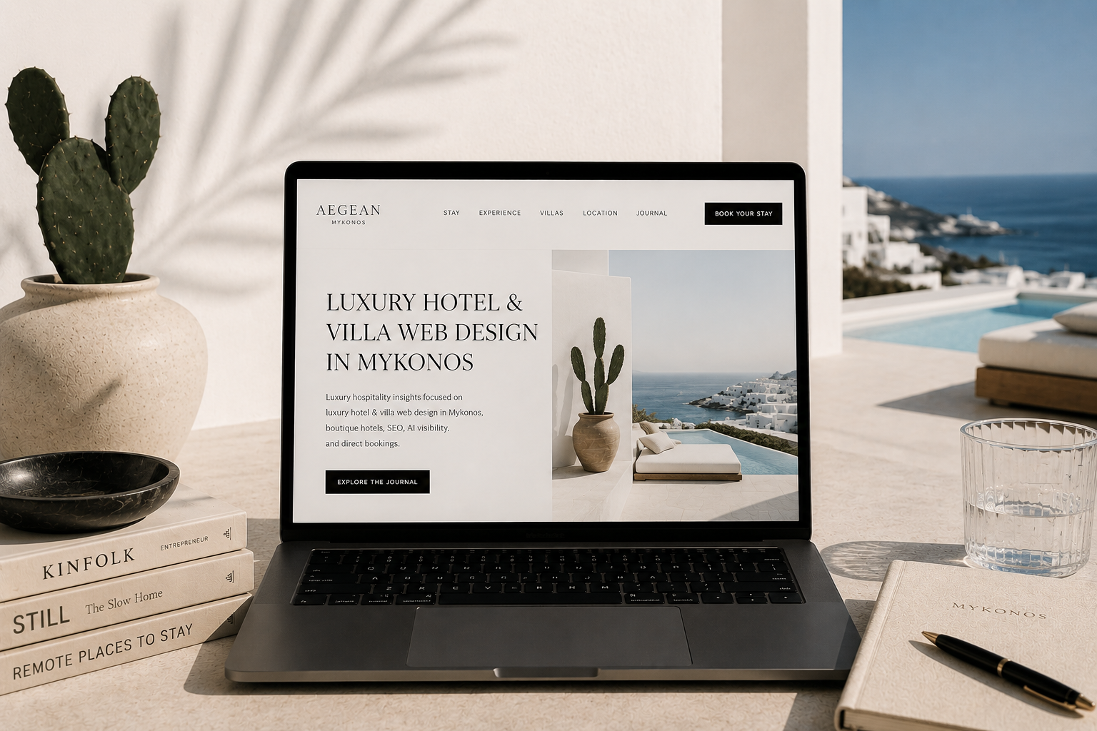 Diseño web para hoteles y villas de lujo en Mykonos