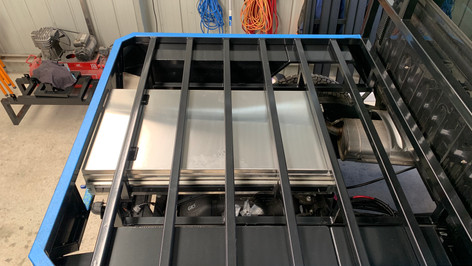 Top coated 79 Toyota Land Cruiser steel boxes. Colour - Toyota Graphite 1G3.