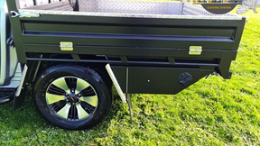 Isuzu D - MAX Ute Tray and Tool Boxes finished off in #Shinglebackcoatingsystem Satin Black 🔥.