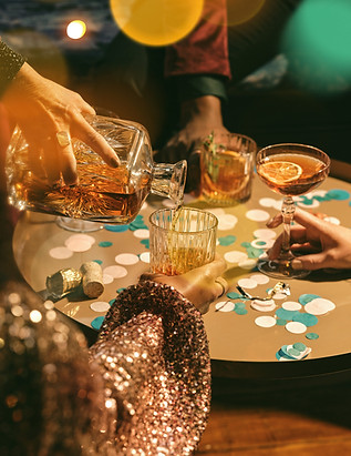 Luxury social event with confetti and cocktails, boutique party planning in Scottsdale