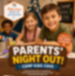 Parents' Night Out: Camp Kids Cove! 🏕️🔥