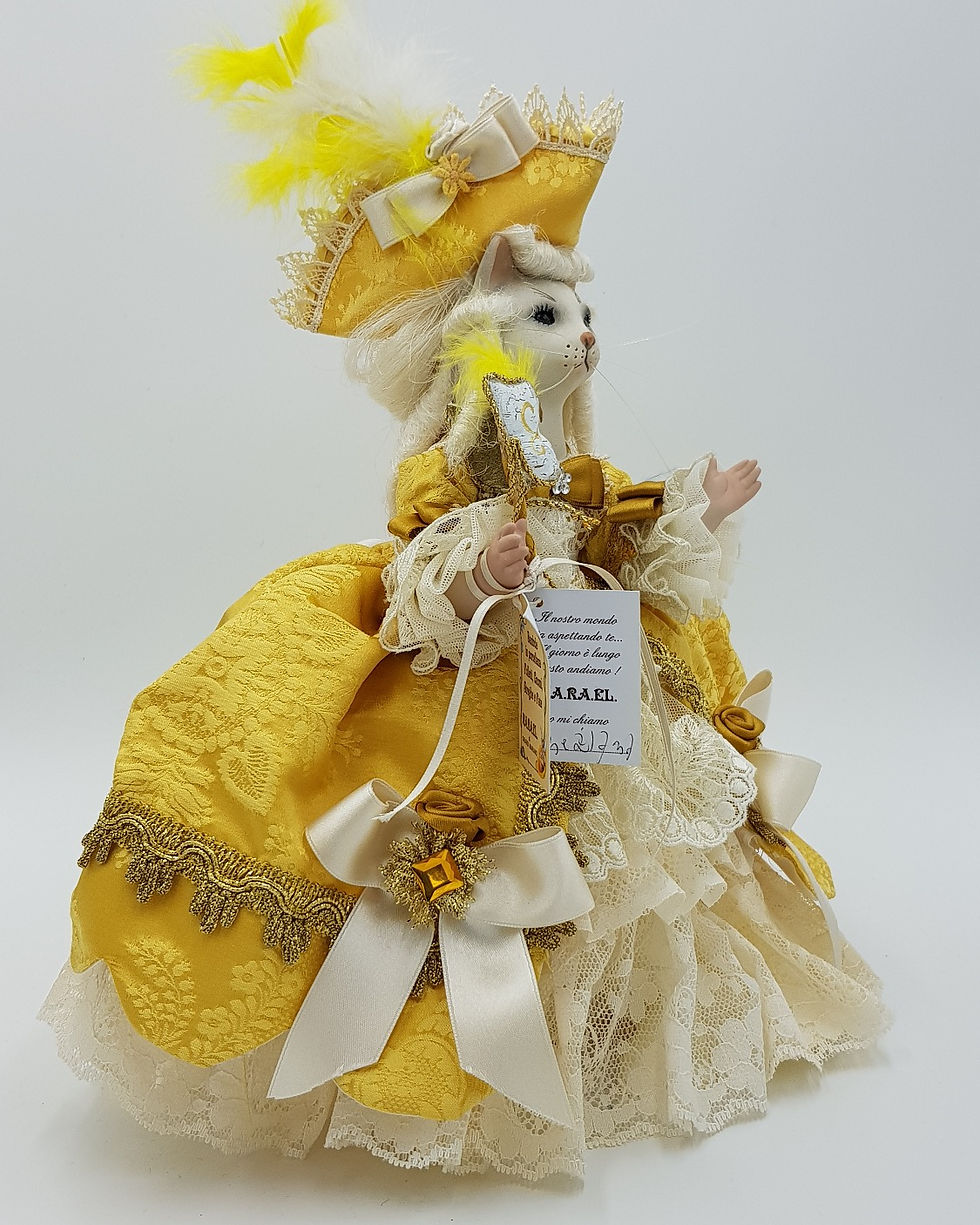 Miniatura: Gatto Colombina 17th Century