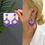 Thumbnail: Purple Collection of Long Dangling Earrings