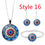 Thumbnail: Glass Cabochon Pendant Jewelry Set