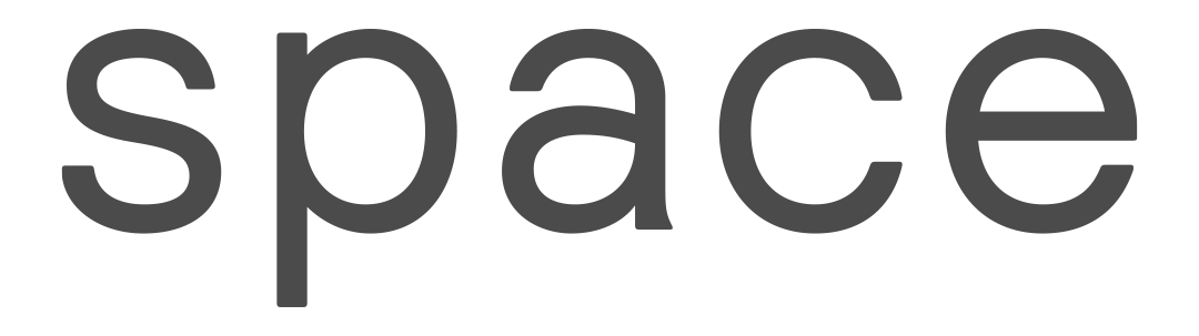 space logo in charcoal