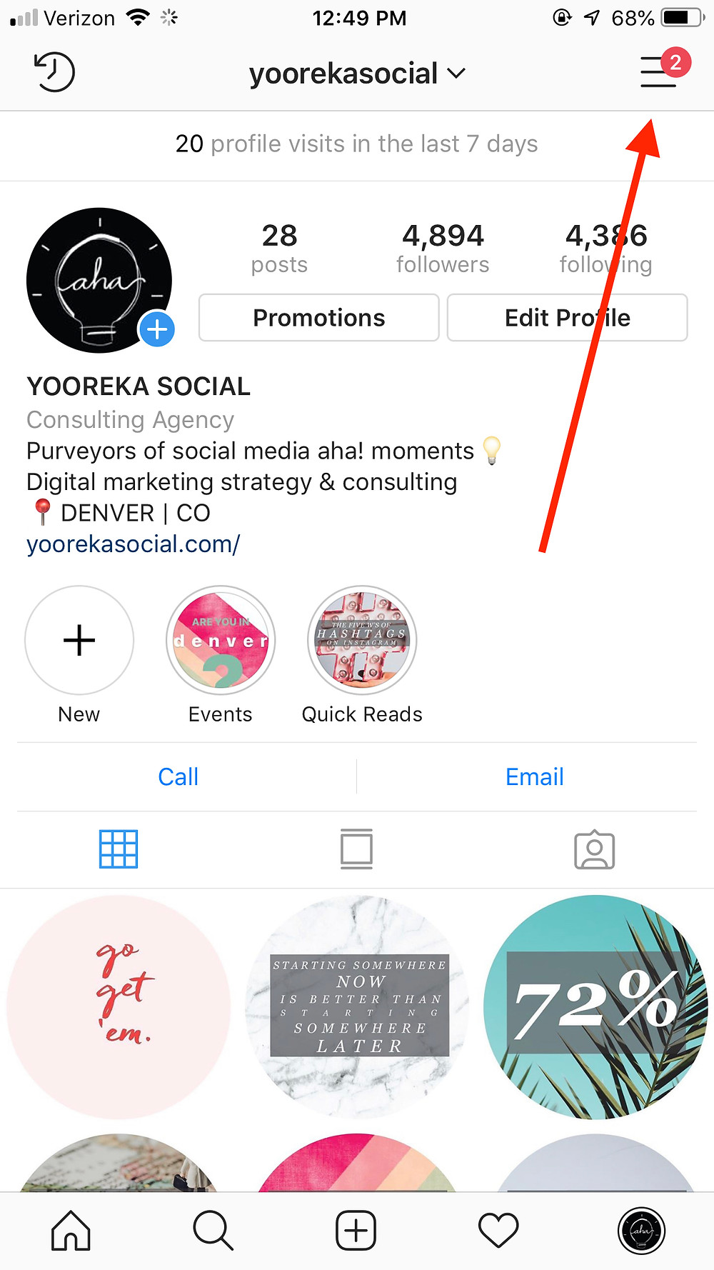 denver marketing, denver social media, denver digital marketing social media consultant, digital marketing consultant, yooreka social, instagram quick replies