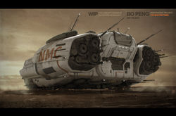 Spaceship Concept Rear