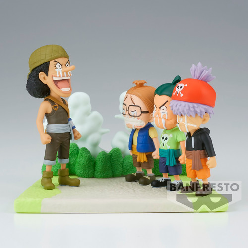 CAPTAIN USOPPと船の仲間セット One Piece - Usopp - Pirates World Collectiable Log Stories