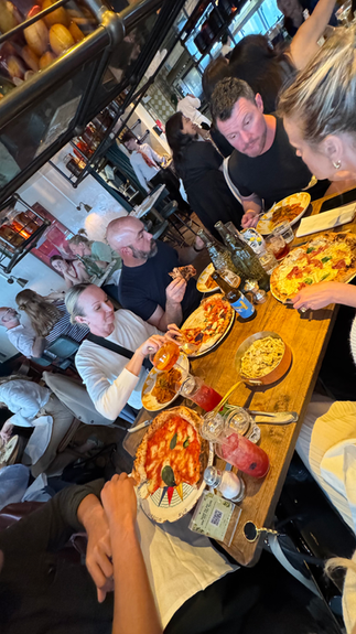 Delicious Italian food at Pink Mamma