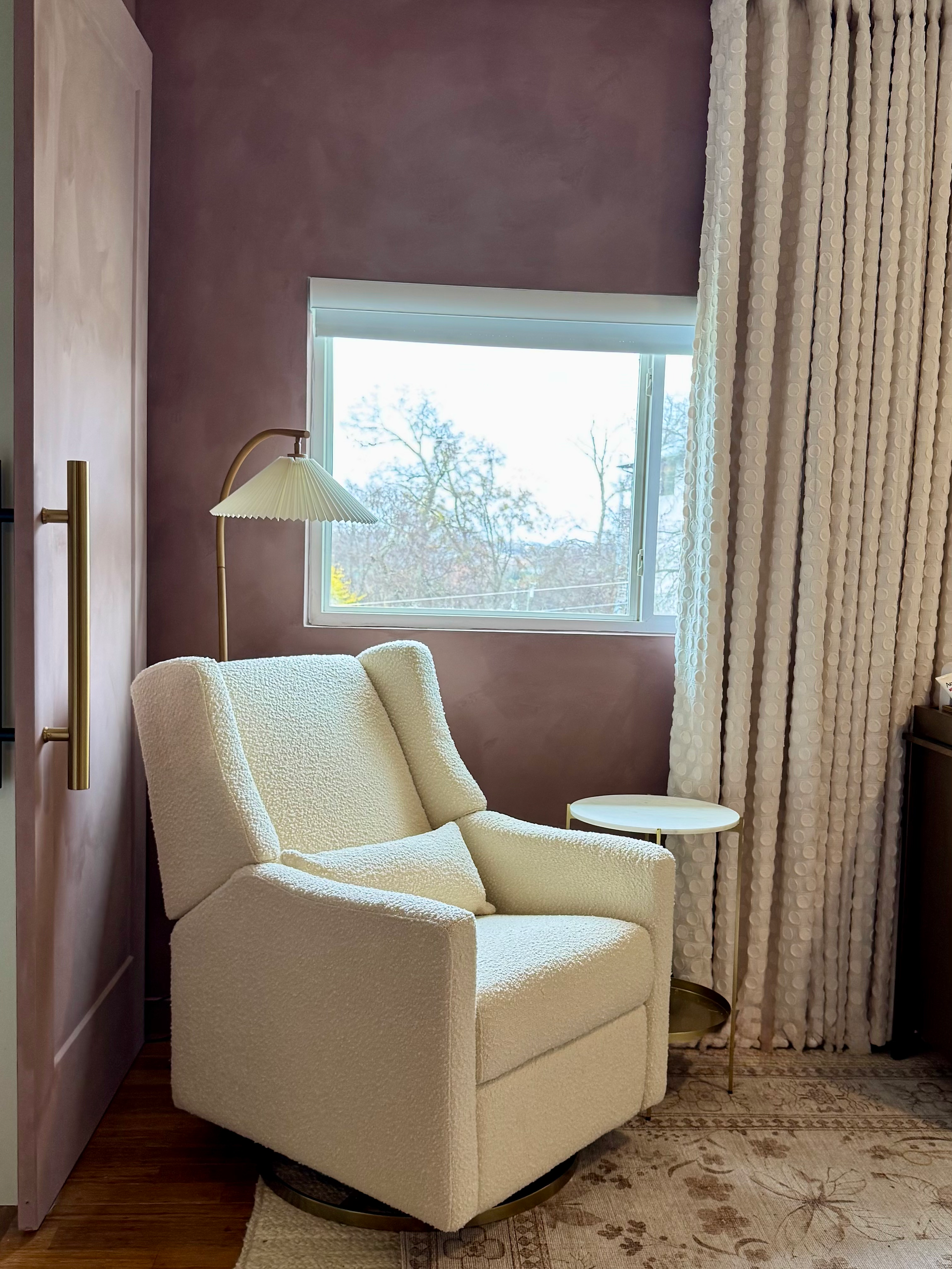 Dream Nursery Cozy Glider Rocker Corner AFTER