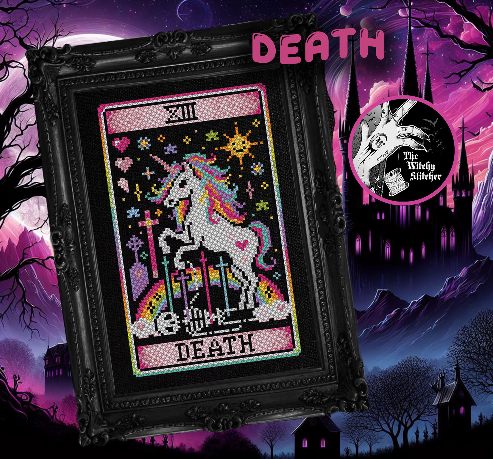 Death ~ Nostalgic Tarot ~ PDF Pattern