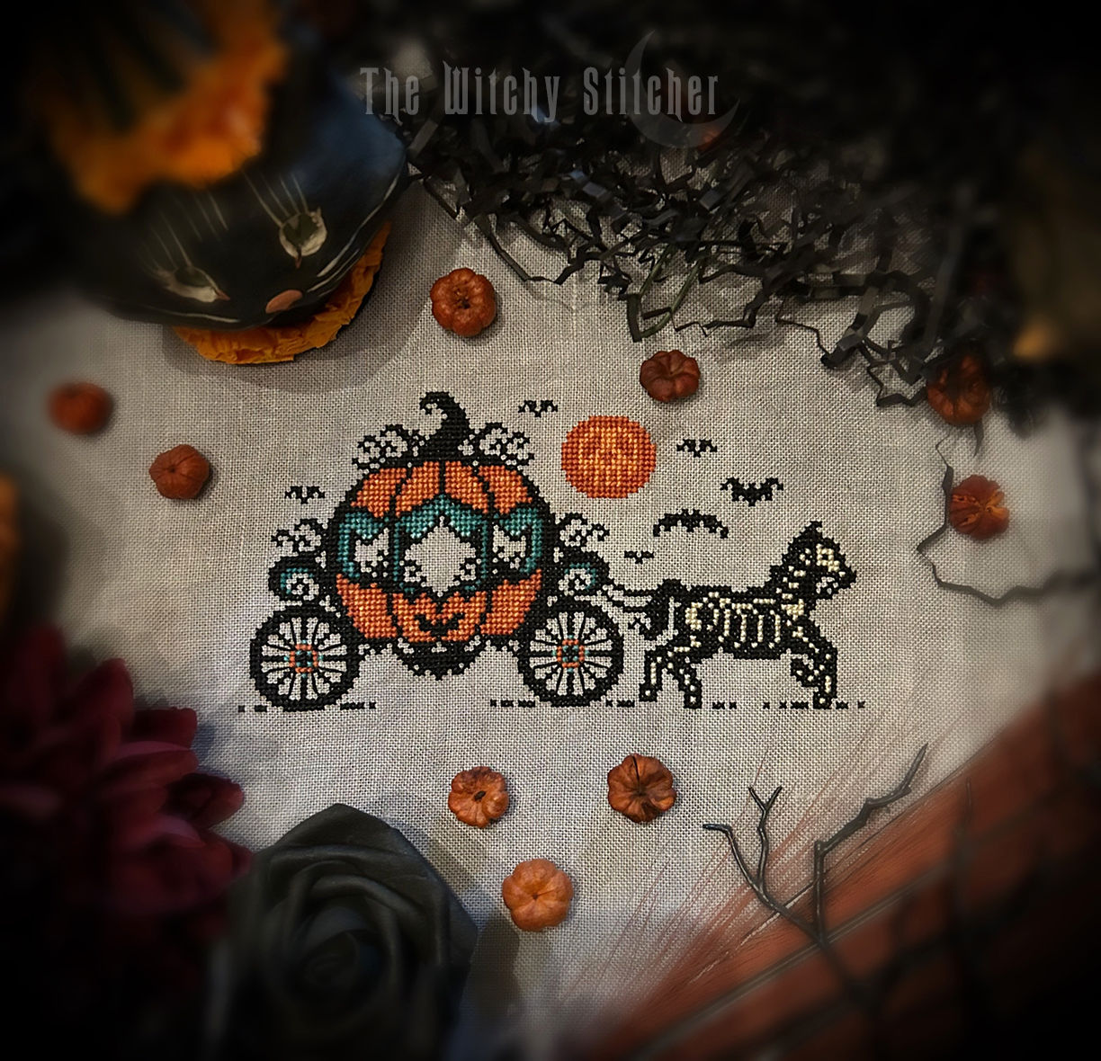 Vintage Pumpkin Carriage ~ PDF Pattern