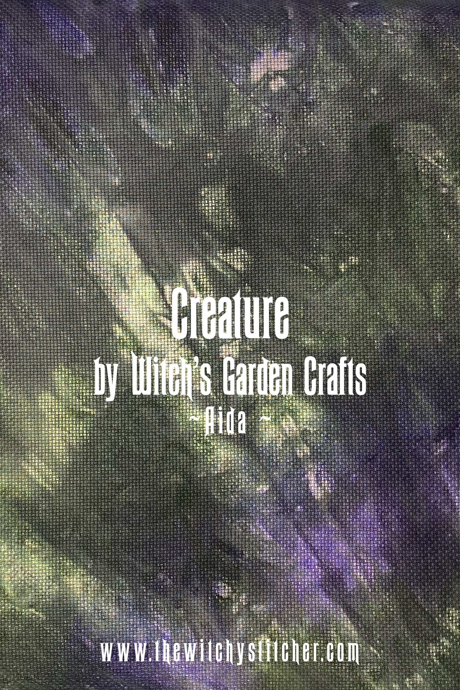 Creature 14 ct Aida - Hand Dyed Fabric