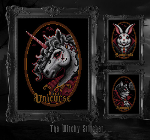 Macabre Menagerie Set ~ PDF Pattern | The Witchy Stitcher