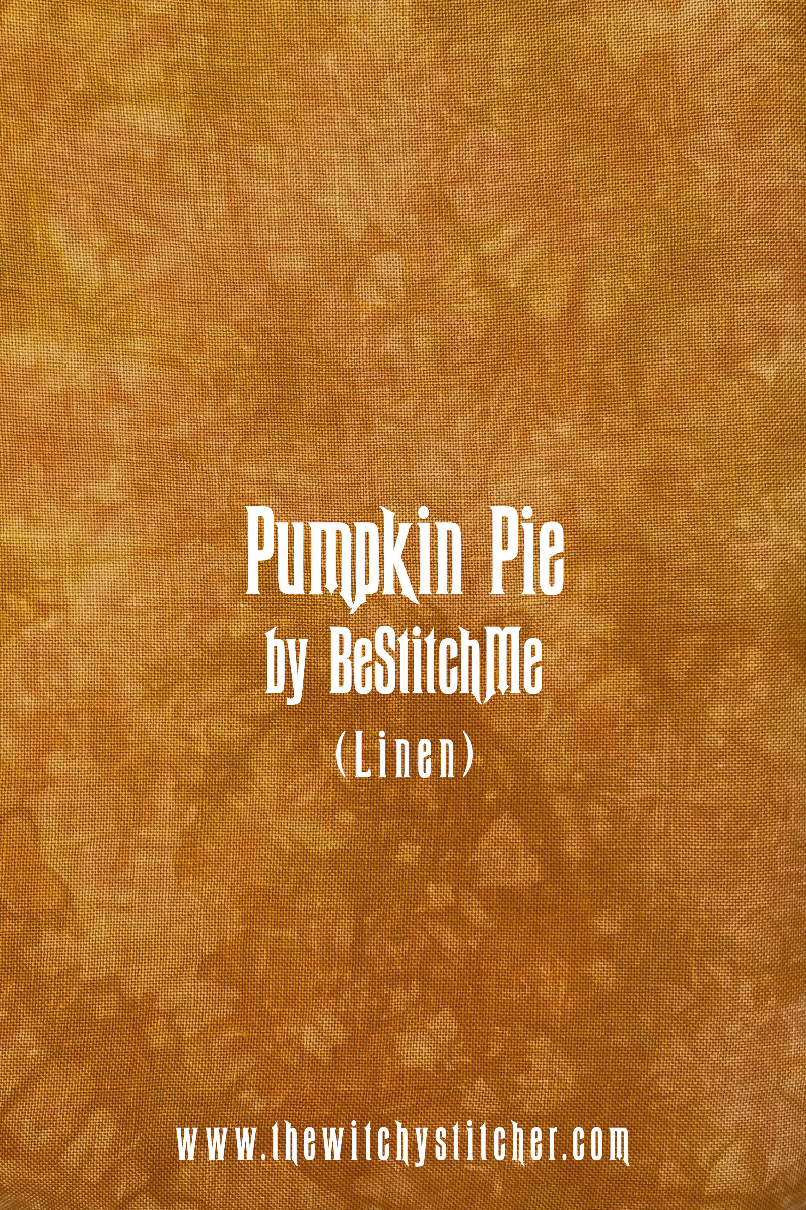 Pumpkin Pie 28 ct Linen - Hand Dyed Fabric