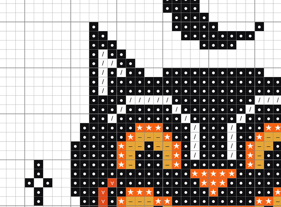 Thumbnail: Happy Meowloween ~ Vintage Halloween Set ~ PDF Patterns
