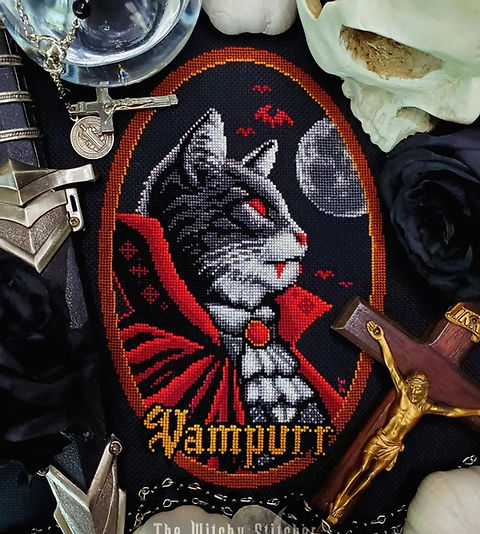 VAMPURR ~ PDF Pattern | The Witchy Stitcher