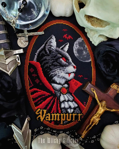 VAMPURR ~ PDF Pattern | The Witchy Stitcher