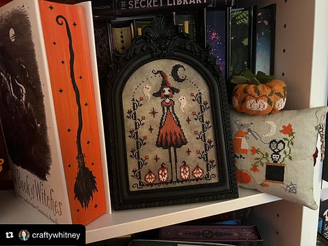 Samhain Garden Witch ~ PDF Pattern | The Witchy Stitcher