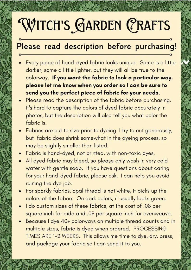 Thumbnail: Wrath 28 ct Evenweave - Hand Dyed Fabric