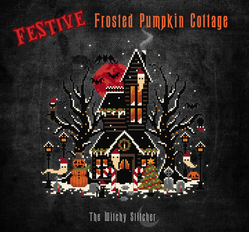FESTIVE Frosted Pumpkin Cottage ~ PDF Pattern
