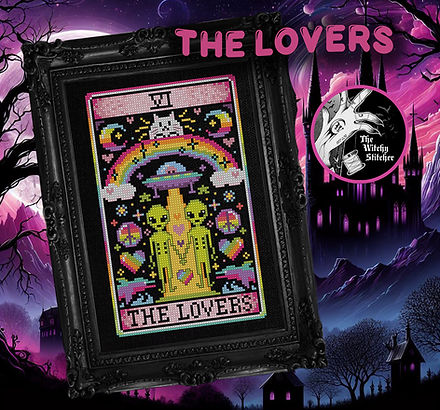 The Lovers ~ Nostalgic Tarot ~ PDF Pattern | The Witchy Stitcher