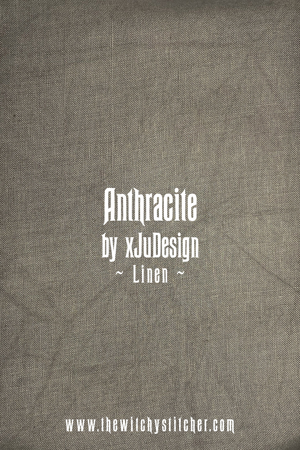 Thumbnail: Anthracite 28 + 32 ct Cashel Linen - Hand Dyed Fabric