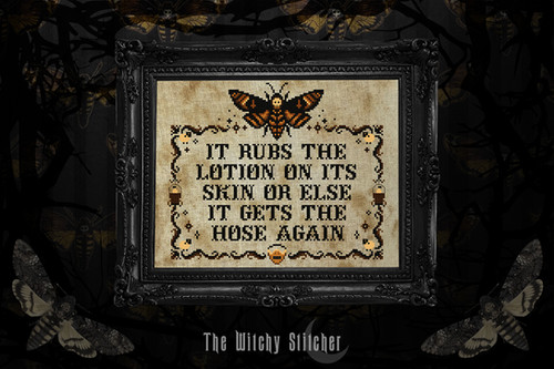 It Rubs The Lotion On Its Skin ~ PDF Pattern | The Witchy Stitcher
