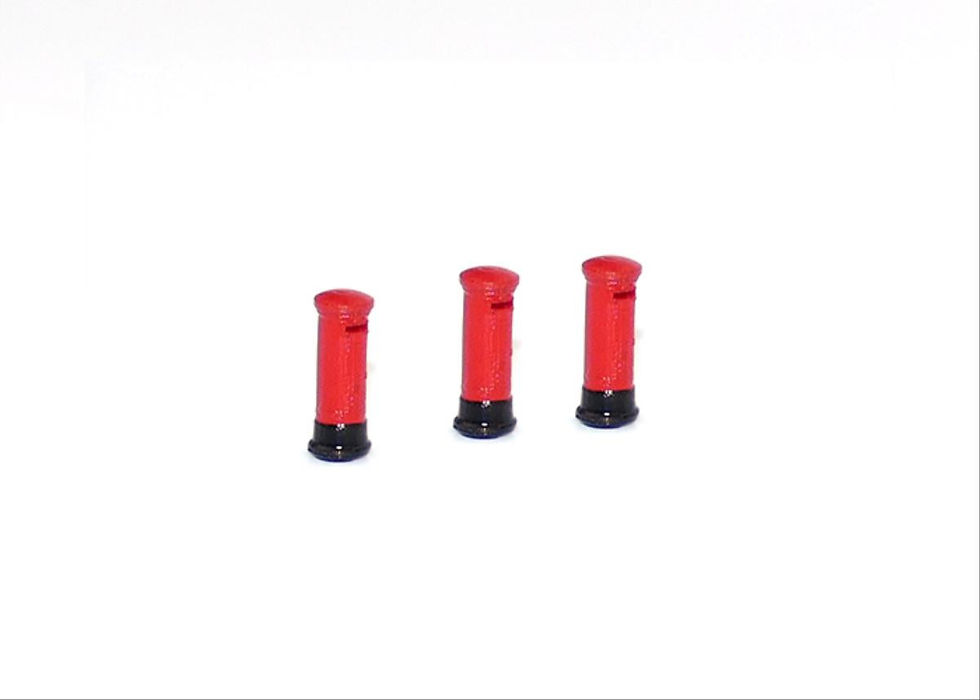 Thumbnail: N Gauge - Post Boxes 3pcs (Pre-Built)