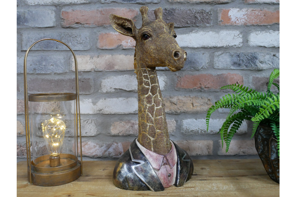 Charming Giraffe In Suit Bust