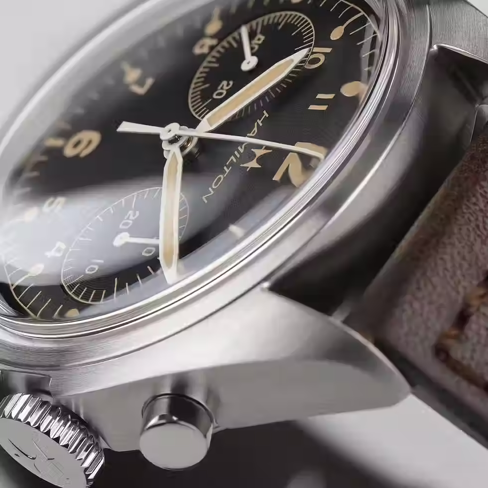 Thumbnail: Khaki Aviation Pilot Pioneer Mechanical Chrono