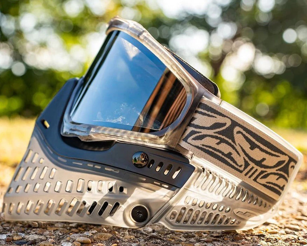 Thumbnail: JT ProFlex Paintball Mask - Ice Series Stratus (Smoke) w/ Prizm Chrome Lens