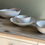 Thumbnail: white bowl set irregular shaped Ceramic reactive glaze dinner set mix and match bowls small large bowl neutral earthenware