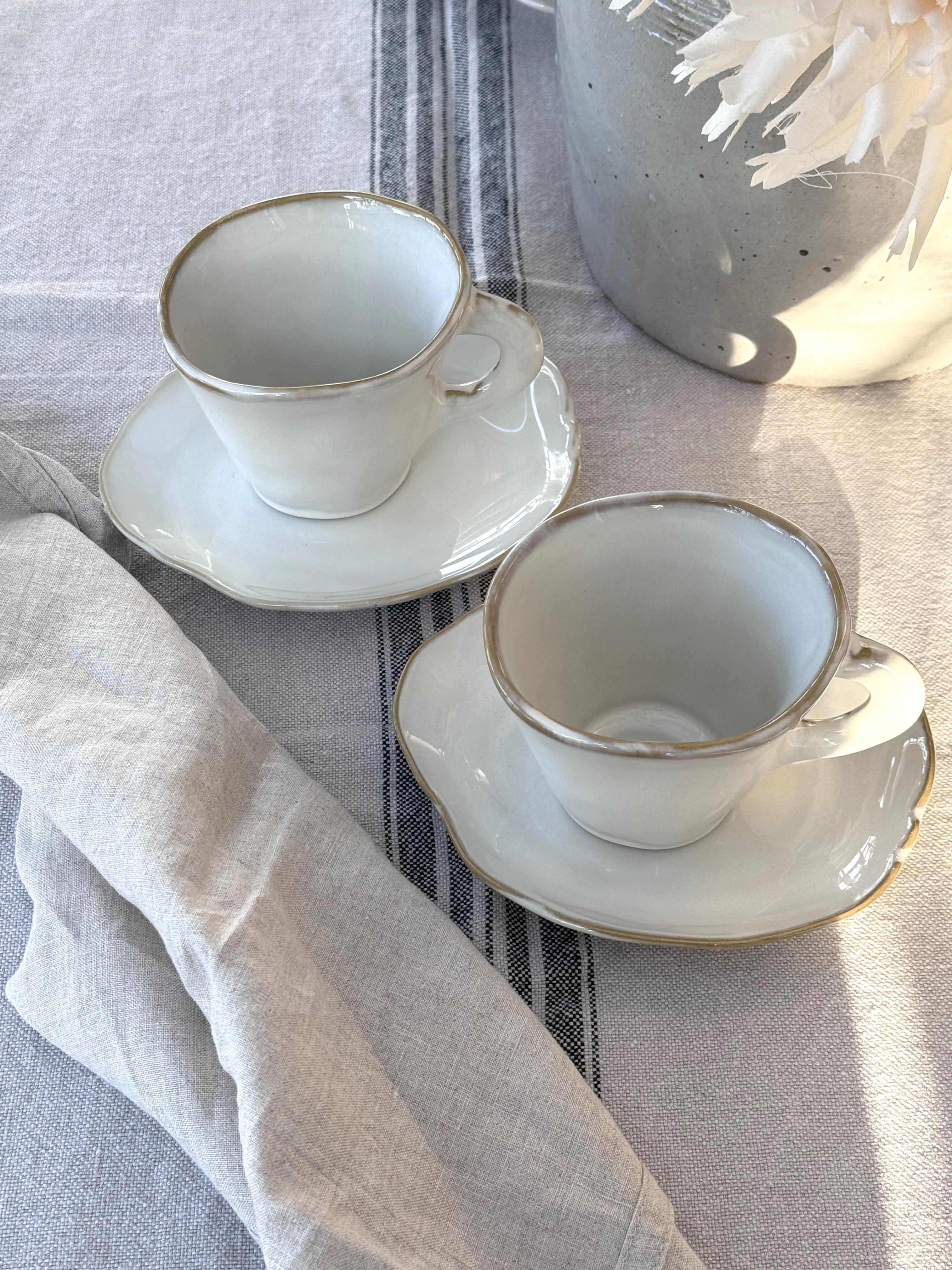 Eden Mug & Saucer Set of 2