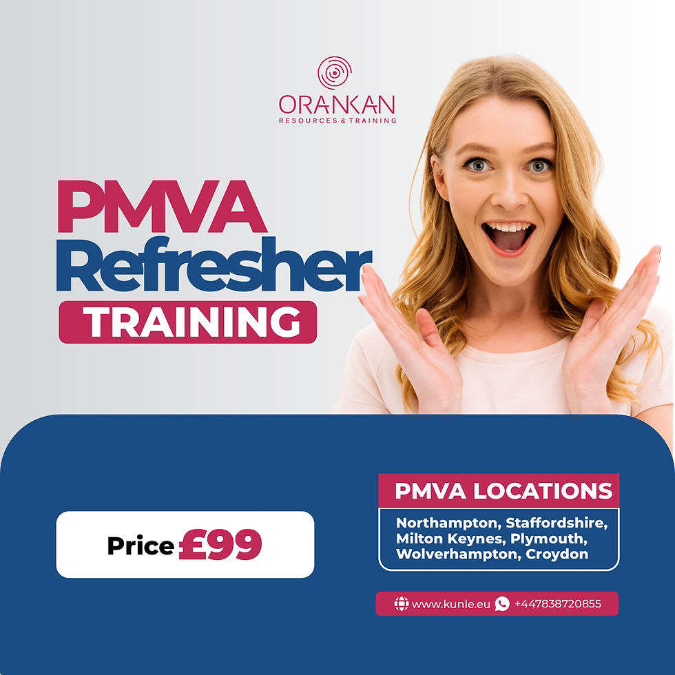 PMVA Refresher