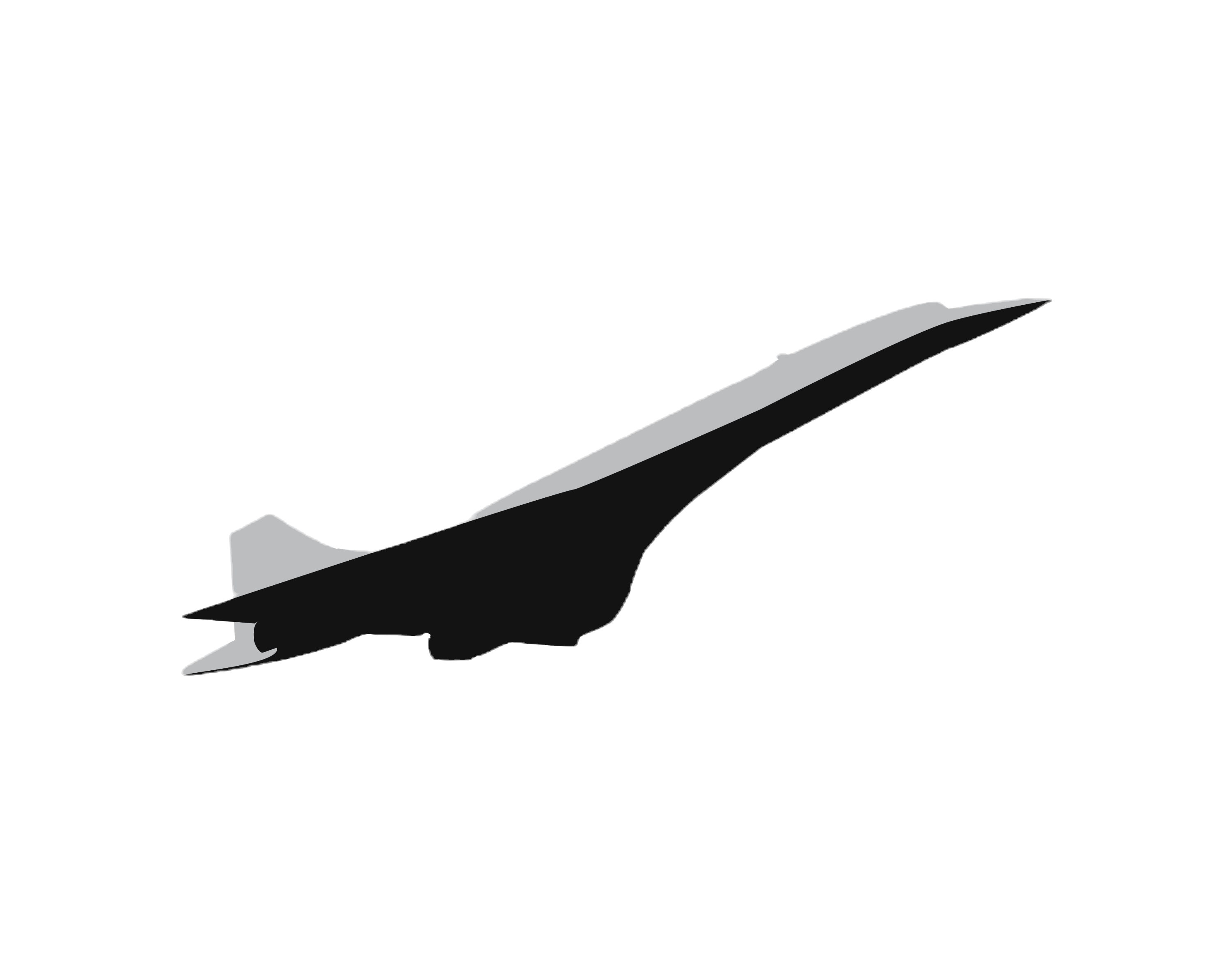 Concorde in flight artwork