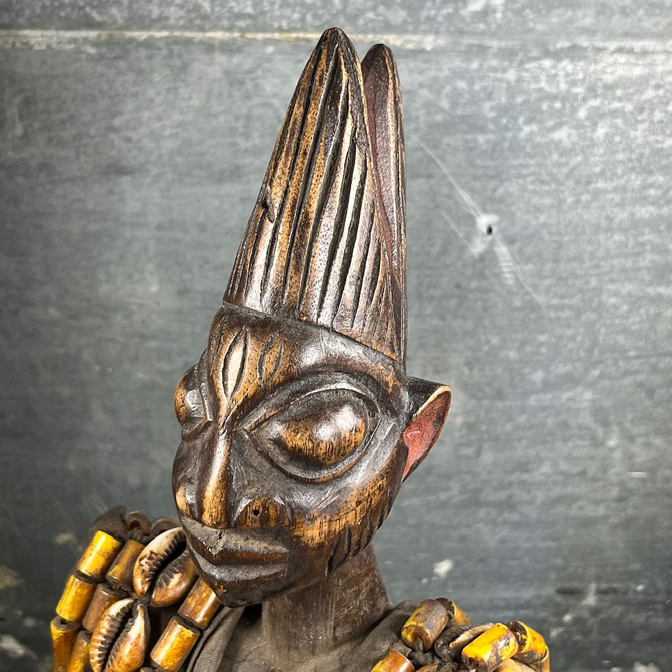 Thumbnail: Female statuette from the Ibeji Yoruba era in wood. 20th century