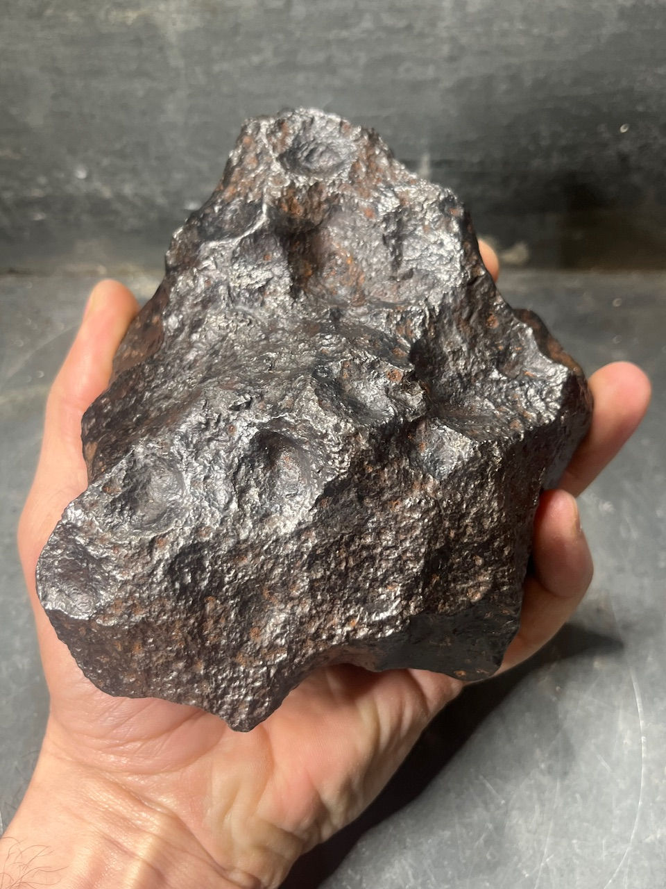 Thumbnail: Météorite Campo del Cielo authentique 3,25 kg, brute . Argentine