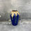 Thumbnail: Vase en grès flammé bleu et beige, céramique d’art, ca 1930