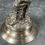 Miniature : Statuette en bronze argenté. Musicien joueur de Cornemuse signé ROCHE. XIXème