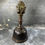 Thumbnail: Tibetan Hand Bell in Solid Bronze - 3-Headed Buddhist Deity. 19th Century