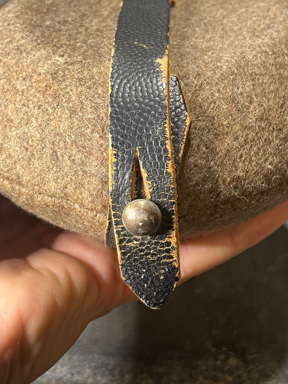 Thumbnail: Gourde allemande M31 Wehrmacht WW2 Ersatz acier émaillé. Militaria