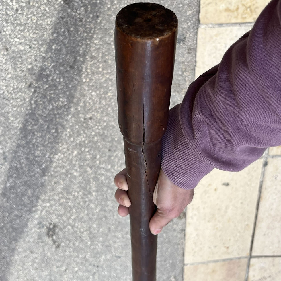 Thumbnail: Kanak phallic puzzle with a collar. Oceania. 19th century