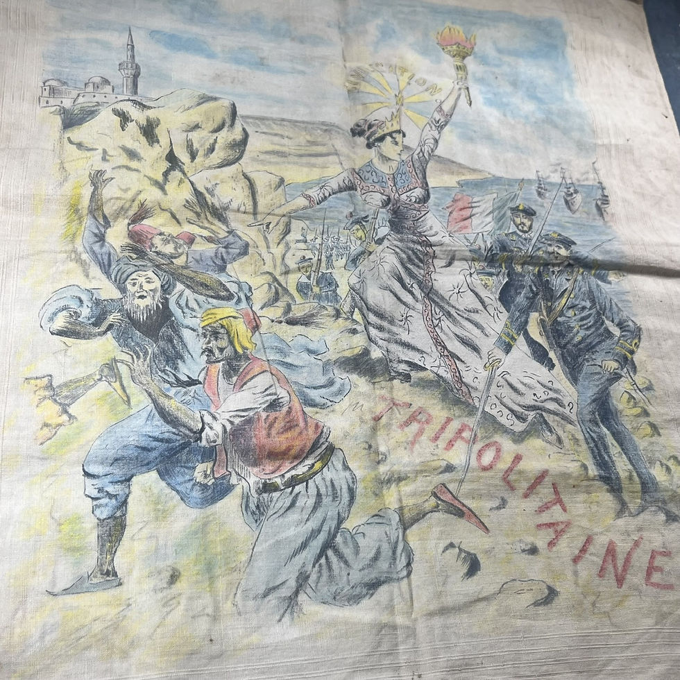 Thumbnail: Military handkerchief, 1911, Italo-Turkish War, Tripolitania, Colonial Italy