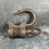Thumbnail: Antique Circa 1800 Wrought Iron Padlock with Key – Working